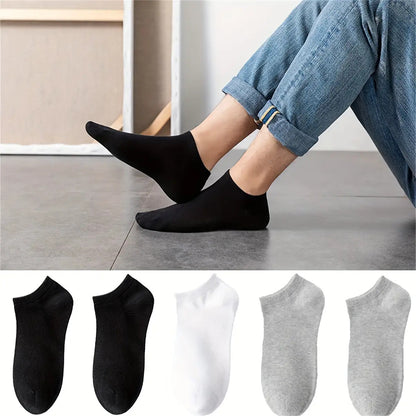 Men's 10-Pack Breathable Ankle Socks, Lightweight & Sweat-Resistant