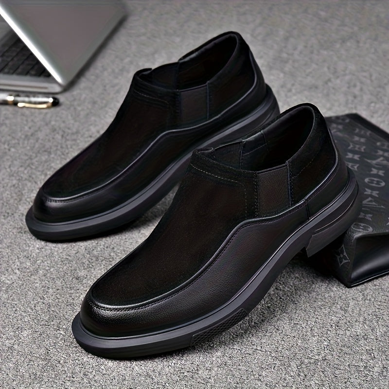 Men's Casual Slip-On Shoes with Geometric Design