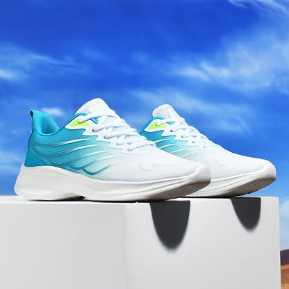 2025 New Arrival Men'S White  Red Sneakers - Breathable Mesh, Soft Bottom, Casual Sports Shoes for Running  Daily Wear, Casual Athletic Shoes   Modern Casual Shoes   Breathable Upper, Running Shoes