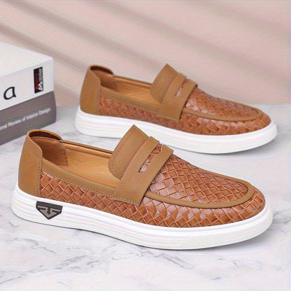 Men's Breathable Casual Loafers with Rubber Sole