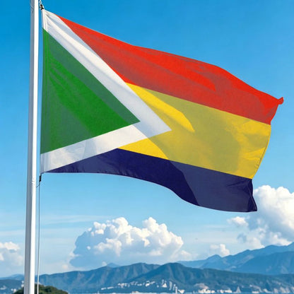 South African Flag in Multiple Sizes - Polyester, Vibrant Design
