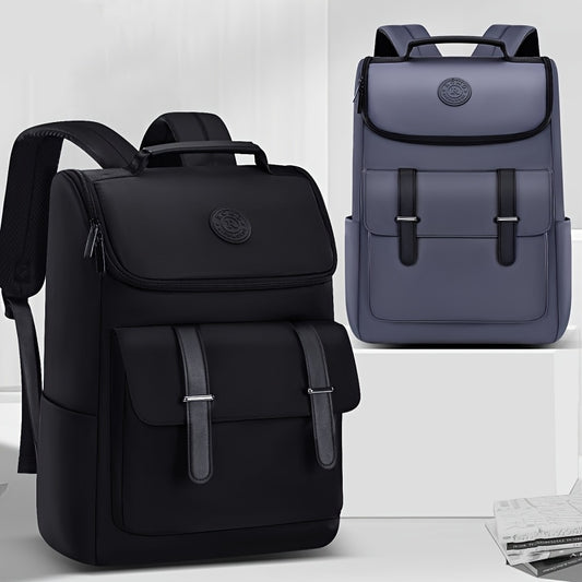 Men'S Large Capacity Laptop Backpack - Soft Shell, Durable  Easy to Clean, Multi-Functional Casual Business Travel Bag with Zipper Closure, Hand Washable, Commute Essentials   Casual Style   Zippered Closure