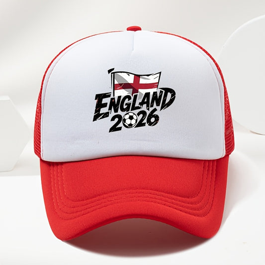 Unisex England 2026 Print Baseball Cap Duckbill Hat for Spring Summer - ayq