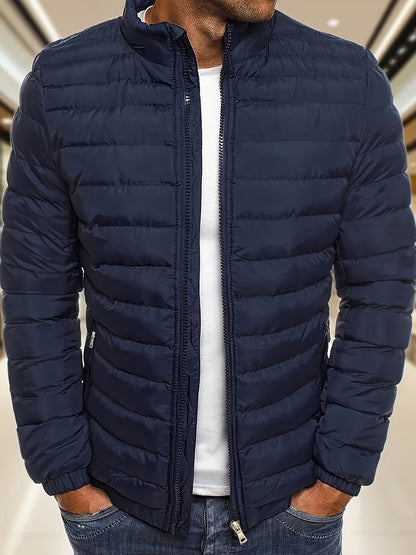 Men's Casual Zipper Hoodie Jacket with Detachable Hood