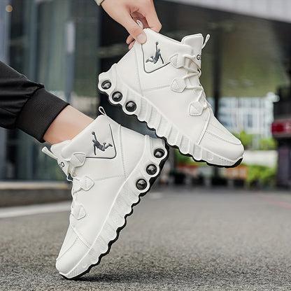 [sneakers] Men'S Mid-Top Basketball Shoes for Outdoor Fashion Trends