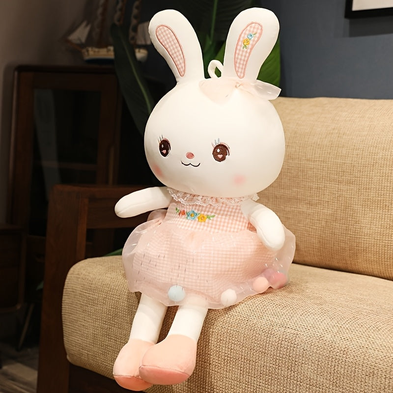A 45 Cm (17.7 Inches) Plush Toy of a Cute Little White Rabbit