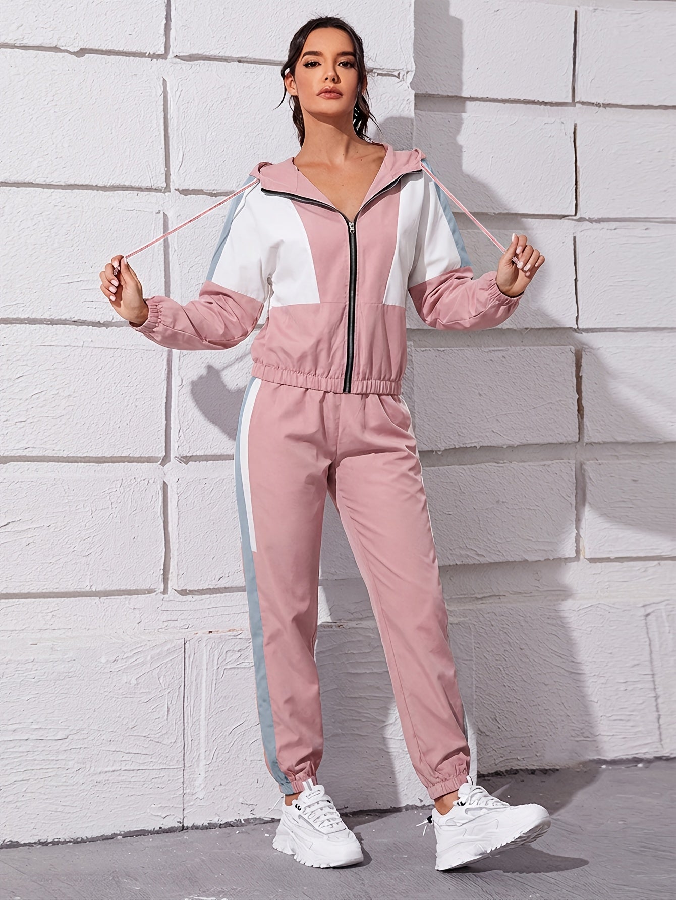 Women’s Thin Sports Leisure Suit Pullover Jacket & Pants