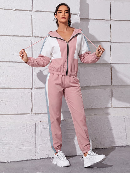 Women’s Thin Sports Leisure Suit Pullover Jacket & Pants