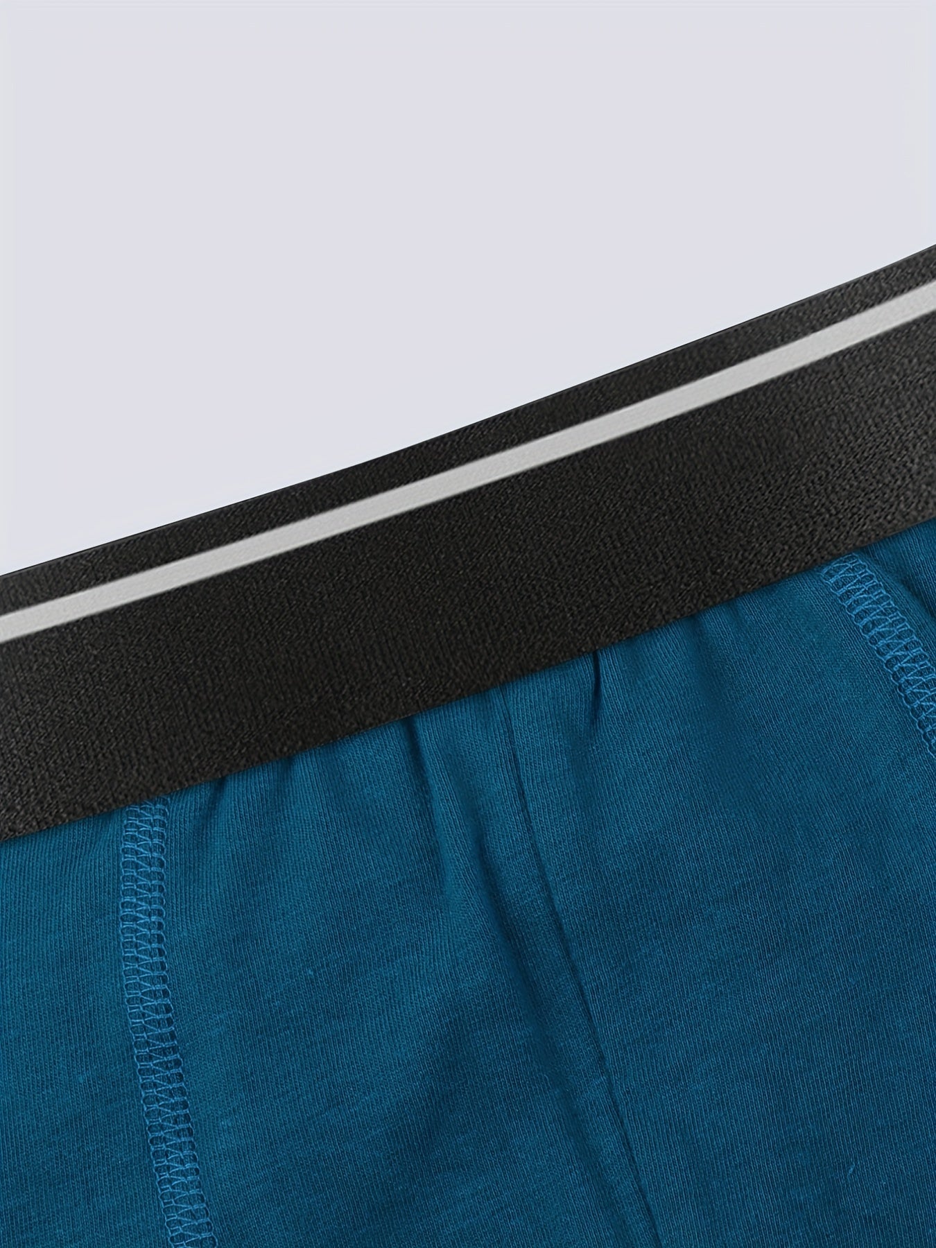 Men's 4-Pack Cotton Stretch Trunk Underwear with Wide Elastic Band