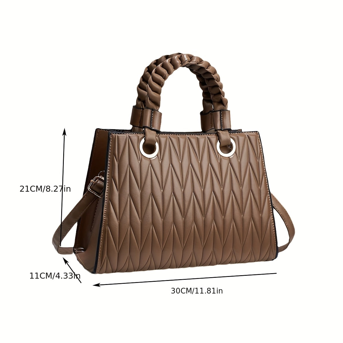 The New Stylish Handbag Is a Spacious Mom Bag, Perfect for Shoulder Or Crossbody Wear, Trendy for 2025, And Exudes a Sense of High Fashion.