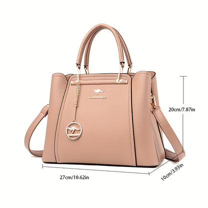 Women’s Lightweight Black Handbag with Detachable Strap