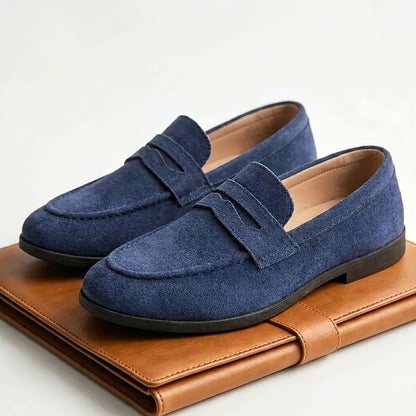Men's Minimalist Oxford Slip-On Shoes for Business & Casual