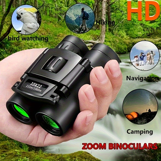 8x30 High Definition Long-Distance Binoculars - Portable Foldable Telescopes for Hunting, Camping, and Outdoor Adventures, Includes 2 Folding Rings & 2 Binoculars Case, Camping Gear, Compact Design, Durable Construction