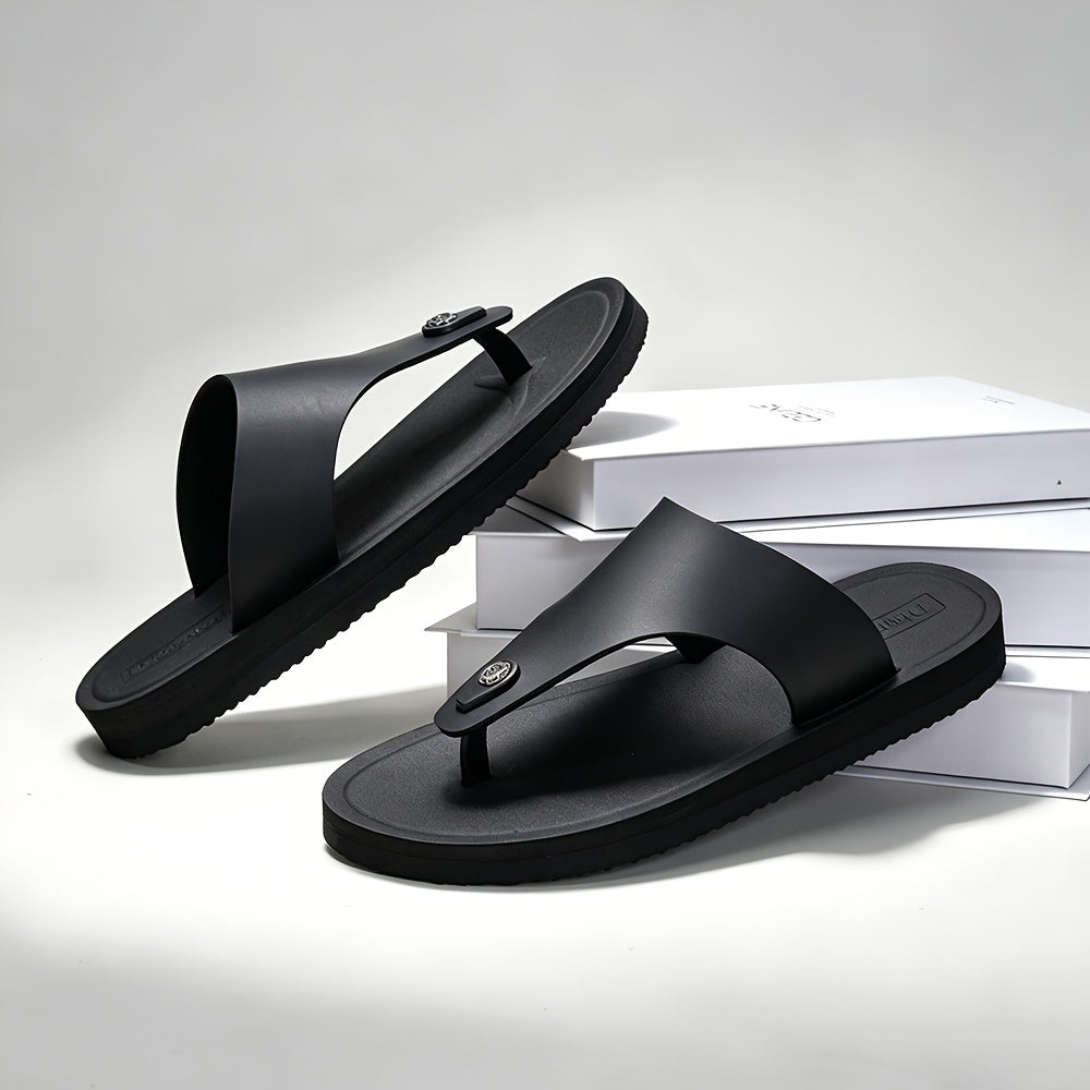 Men's Casual Non-Slip Flip-Flops with Shock-Absorbing Sole