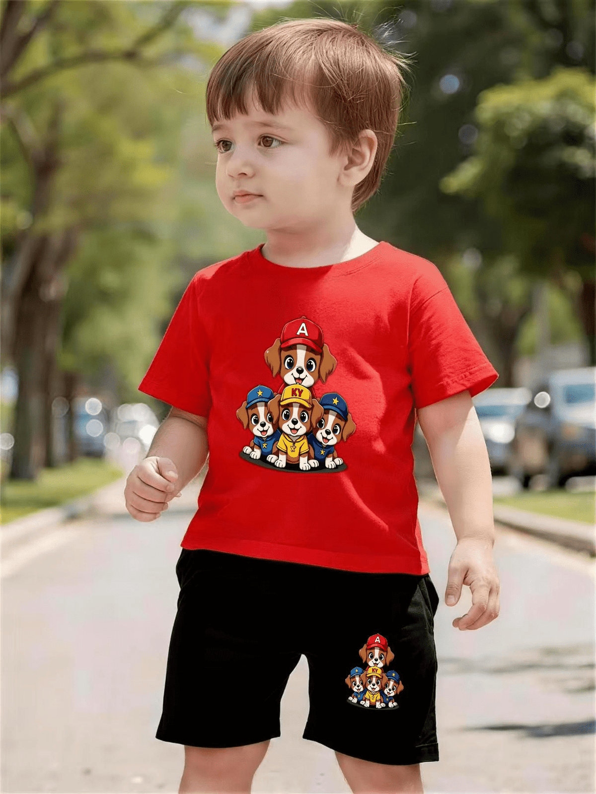 Baby Toddler Boys' Two-Piece Soft Knit Shorts Set - Summer Style - ayq