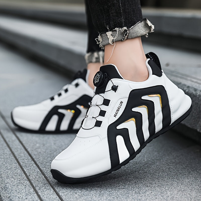 Men's Casual Lightweight Athletic Shoes with Rotary Design - ayq