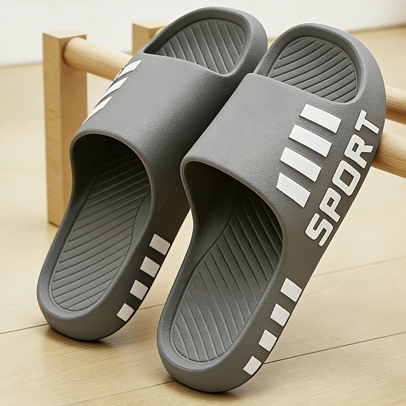 Men's Plus Size Casual Slip-On Slippers for Indoor & Outdoor