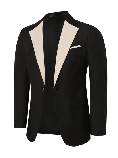 Men's 3-Piece Polyester Suit with Vest and Pants, Formal Workwear