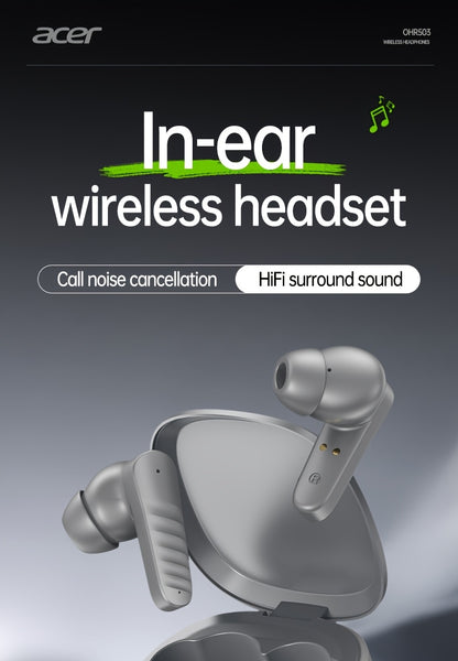 30h Wireless Earbuds Acer OHR503 Mini Sport Wireless Earbuds | Wireless Stereo, Long 30h Standby, Noise-Canceling, Comfortable Wear | Universal Fit, Latest Model, Touch Control