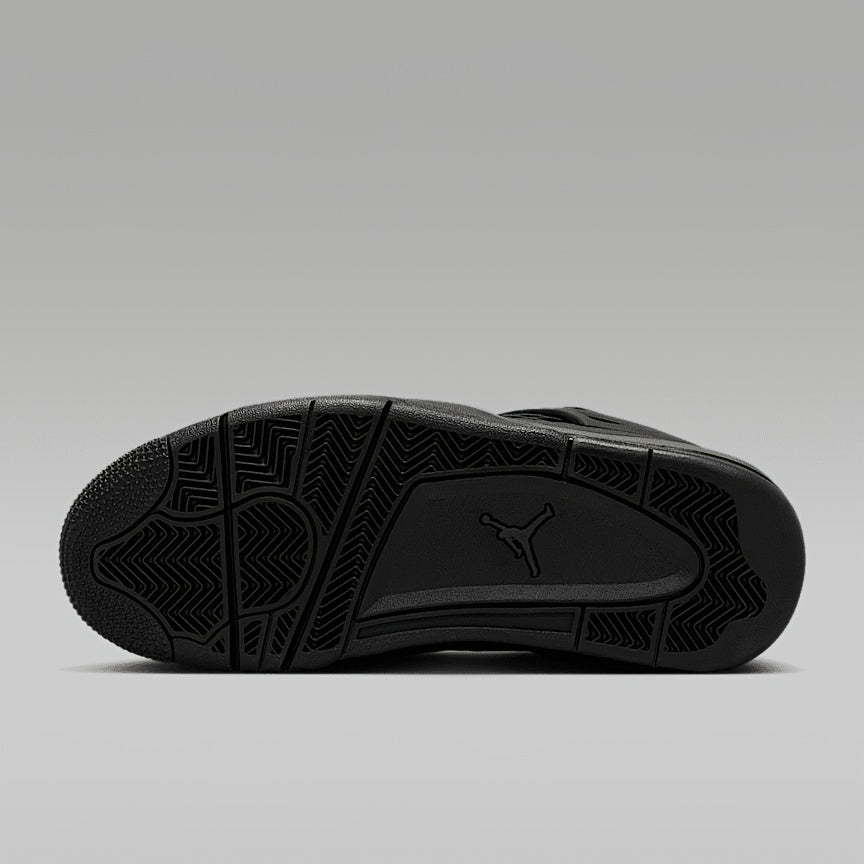 Air Jordan 4 Net Women's Mid-Top Sneakers in Black Leather
