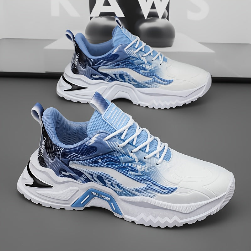 Men's Low-Top Skate Shoes - Breathable PU/Fabric Upper, EVA Cushioned Insole  Durable PVC Sole - Lace-Up Design with Letter Print/Stripes/Solid Colors for Urban Streetwear  Casual Wear