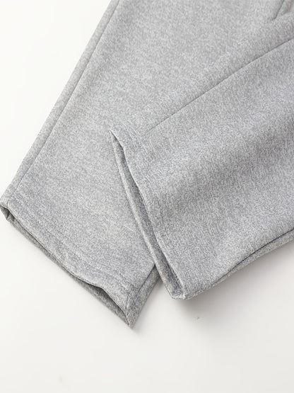 2025 Men'S Athletic Set - White & Black, Long Sleeve, Collared, Non-Stretch Fabric, with Pockets, for Spring/Fall, Casual Sportswear, Casual Sportswear|Modern Athletic|Pocketed Jacket