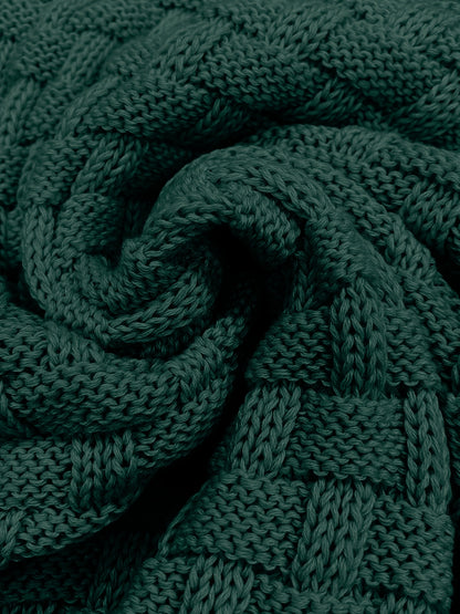 Men's Casual Waffle Pattern High Stretch Sweater, Chic Mature Pullover Sweater For Fall Winter