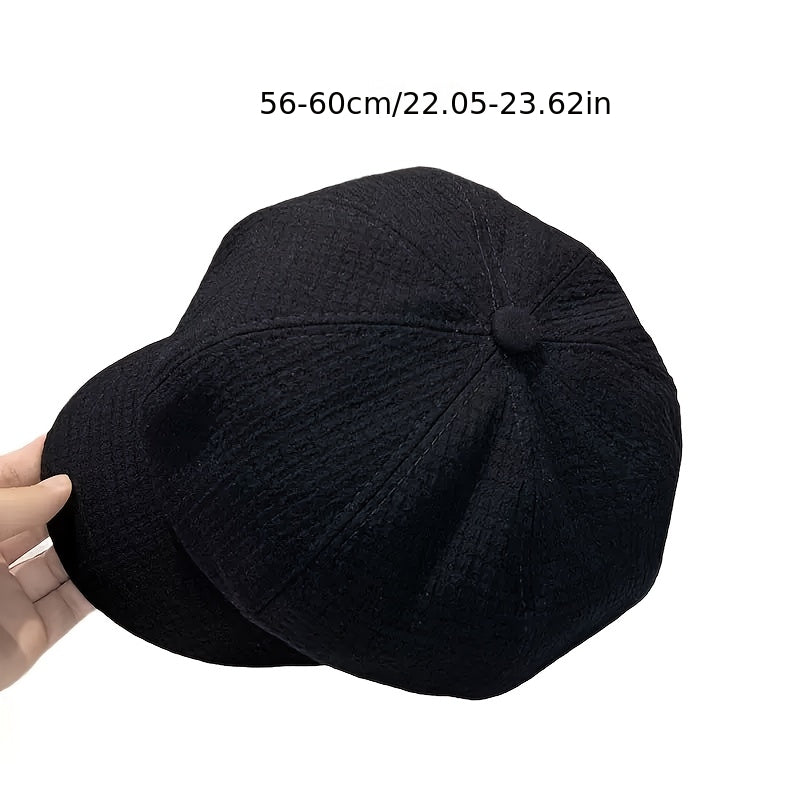 Women's Lightweight Octagonal Breton Cap Stylish Outdoor Hat