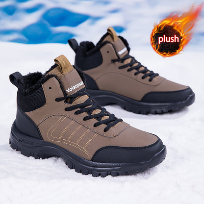 VOLARPISADA Women's & Men's-like (Unisex) Winter Snow Boots - Cold-Proof Thickened Warmth, Traction Tread, Microfiber -like Upper - Heavy-Duty Round Toe for Ice Walking, Hiking, Skiing - Large Size Available (Brand