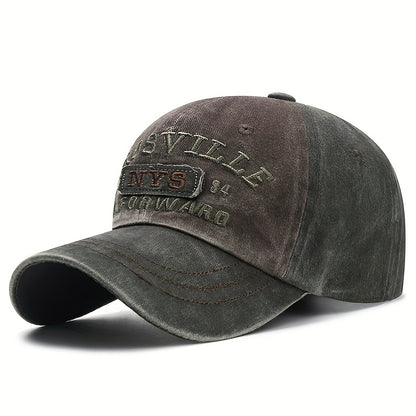 Vintage Embroidered Washed Baseball Cap with NYS 1984, Adjustable, Fade-Resistant Dad Hat - Comfortable Fabric, Sun Protection Suitable for Golf, Fishing, etc. - Ideal Gift
