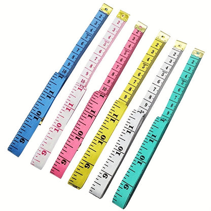 1/3/5pcs of Assorted Color Flexible Measuring Tape, Used for Body Measurements, Sewing, And in Centimeters. - ayq