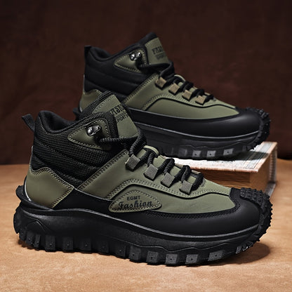 Men'S Outdoor Hiking Boots - Breathable PU Upper, Durable PVC Sole, Suitable for Trekking, Camping and Mountaineering | Military-Style Hiking & Camping Gear