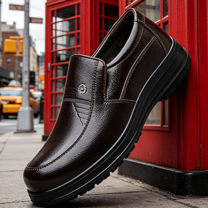 Men's Business Casual Oxford Slip-On Shoes Large Size All-Season