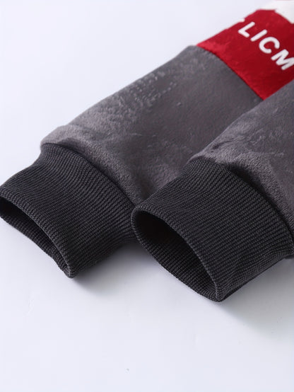 Kids Stylish Sports Outfits, Trendy Letters Print Long Sleeve Hoodie Pants Set, Baby Boy's Autumn And Winter Clothes, Outdoor Cloth