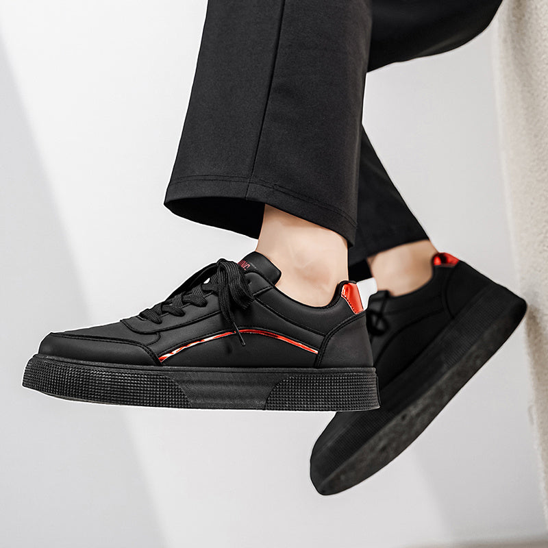 Men'S Casual Sneakers with a Easy And Versatile Thick Sole, Perfect for Daily Commuting And Comfort. Fashionable Low-Top Casual Shoes That Elevate Height, Easy to Maintain with a Upper, Trendy Footwear for Men - ayq