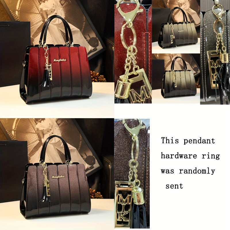 Vintage PU Leather Shoulder Bag with Removable Strap for Women