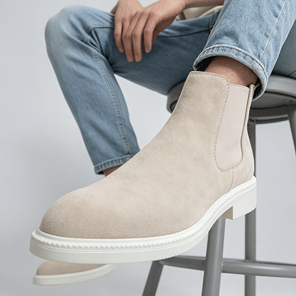 Men's Casual Chukka Boots High Top Non-Slip Rubber Sole