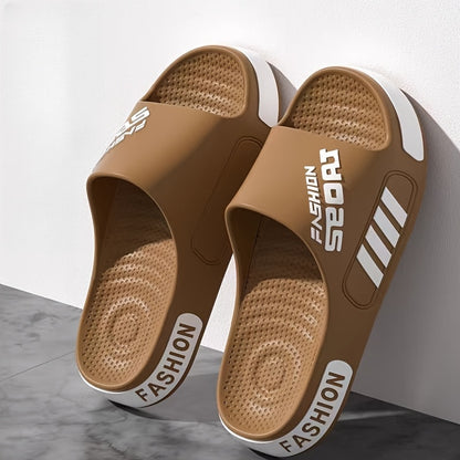 Men'S Summer Stylish Massage Non-Slip Textured Design Sandals, Suitable for Home, Outdoor, And Bathroom Use. - ayq