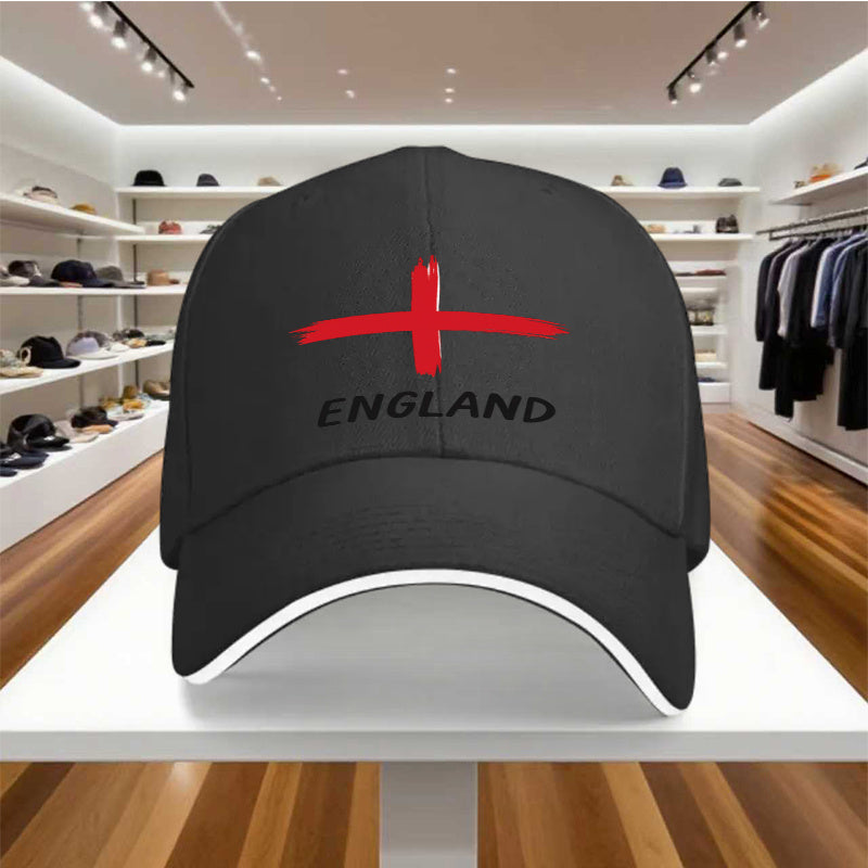 Adjustable England Cross Baseball Cap for Men & Women