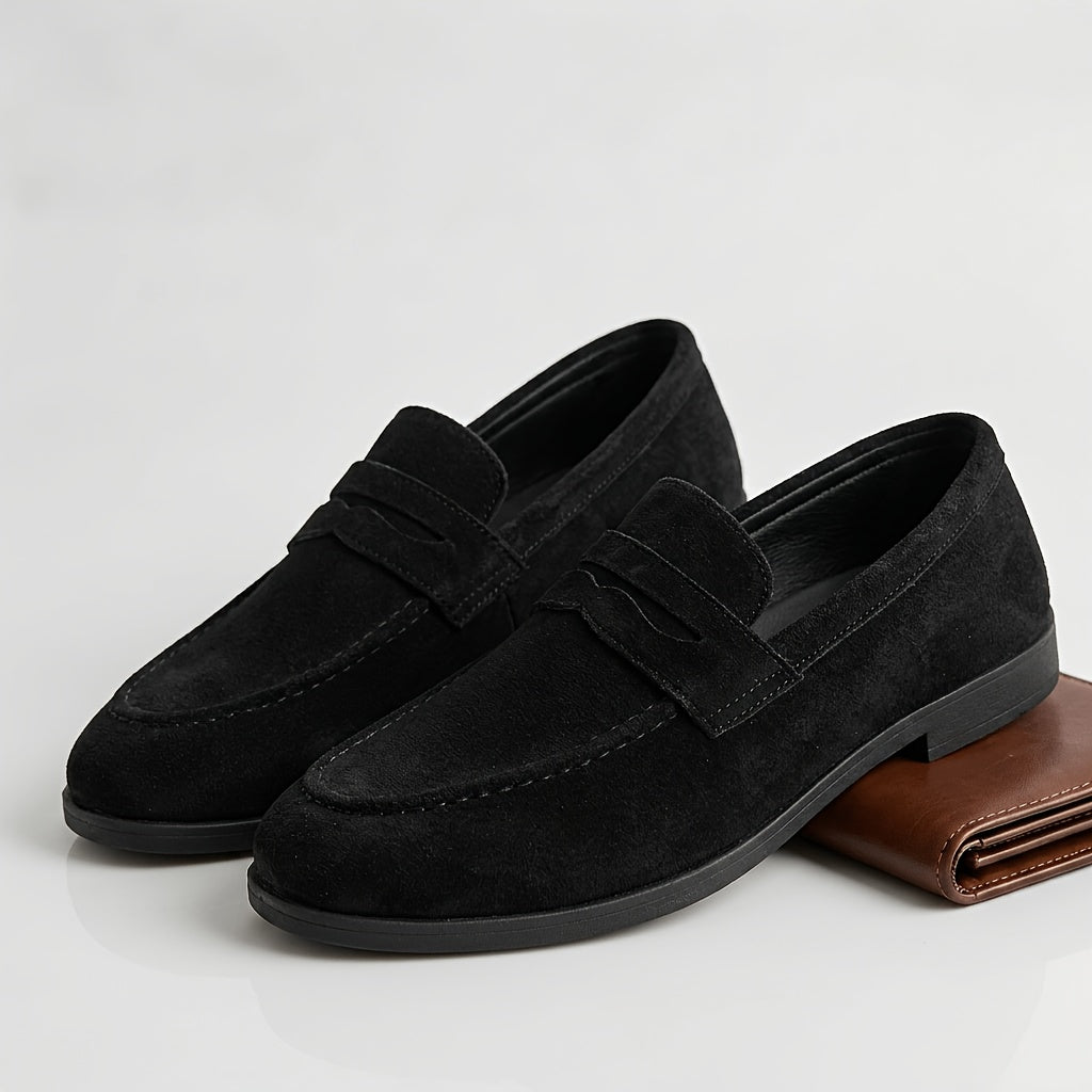 Men's Minimalist Oxford Slip-On Shoes for Business & Casual