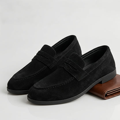 Men's Minimalist Oxford Slip-On Shoes for Business & Casual