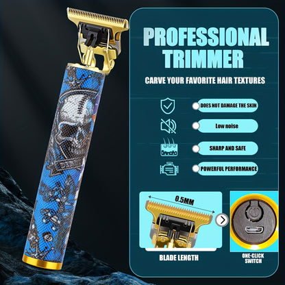 LQT 1/2/3pcs Professional Salon Hair Clipper Set, Including Hair Clippers, T-Shaped Trimmers, Beard Trimmers And Electric Shavers, with Eight Limit Combs, Compact Design, Zero-Gap Precision Trimming, to Meet The Needs of Barb - ayq