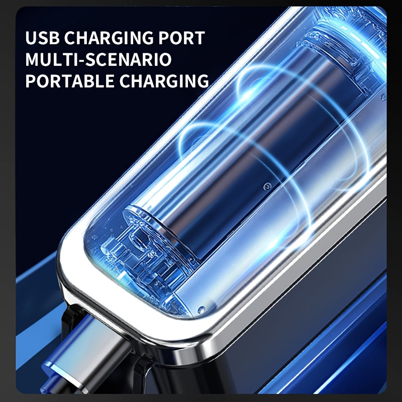 Electric Hair Clipper for Home Use, Electric Razor, Carving Trimmer, Bald Head Tool, Electric Shaver for Adults, Includes Four Combs, USB Rechargeable, Perfect Haircutting Tool