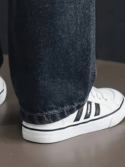 Boys' Casual Cotton Blend Jeans Straight Fit for Spring/Fall