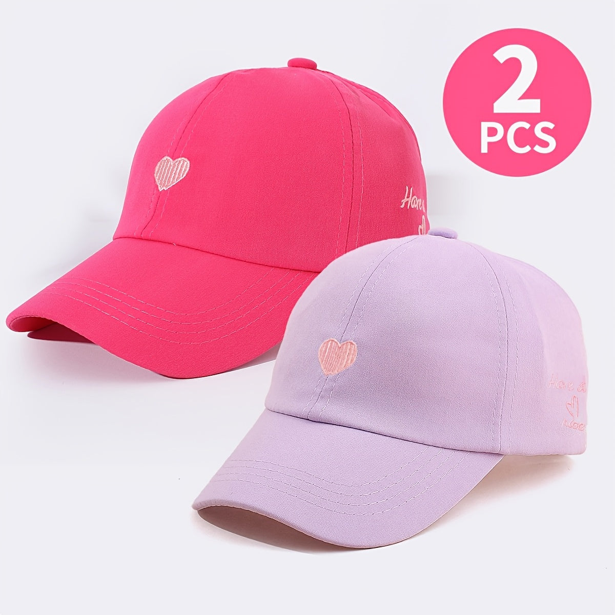 Breathable Ponytail Baseball Caps for Kids - Spring/Summer