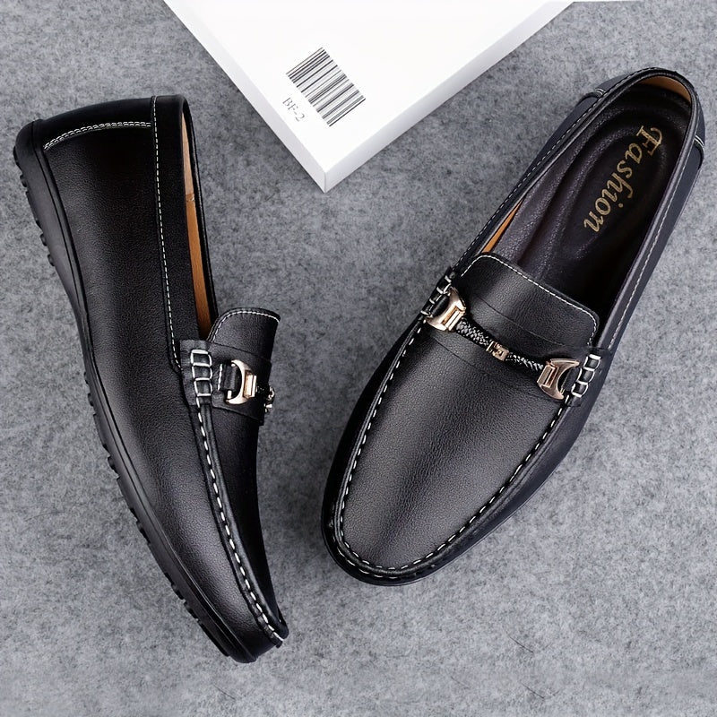 Men's Slip-On Loafers Leather Driving Shoes Business Casual