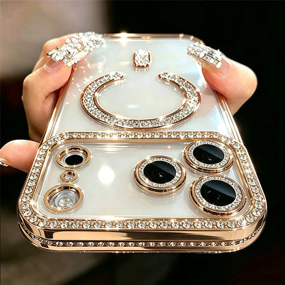 Glitter Transparent Rhinestone Case for iPhone 18 Pro Max