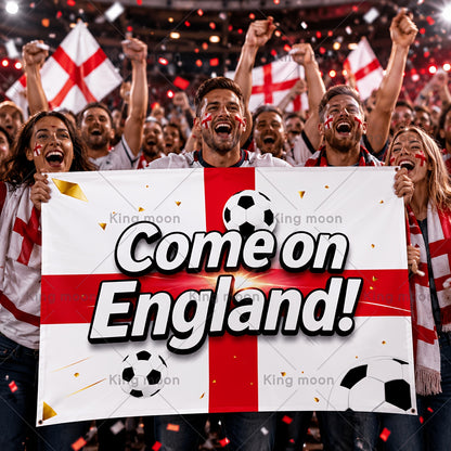 England Football Supporter Banner 150x90cm Polyester Flag