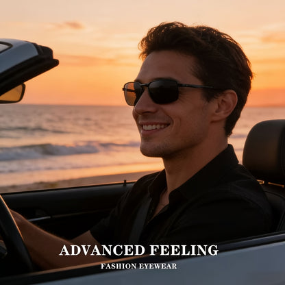 Men's Polarized UV400 Stainless Steel Driving Sunglasses