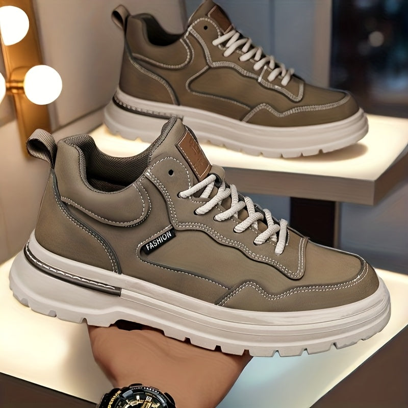 Plus Size Men’s British Style Ankle Boots Casual Hiking Shoes